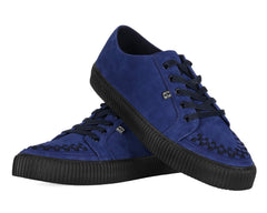 T.U.K. Shoes A3402 Navy Suede Lace-Up Creeper Sneaker