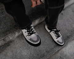 T.U.K. Shoes A3379 Grey Lace-Up Creeper Sneaker