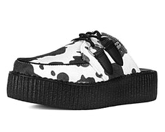 T.U.K. Shoes V3357L Cow Print Creeper Mule