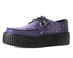 T.U.K. Shoes V3166 Midnight Chameleon Spiderweb Glow Viva Mondo Creeper