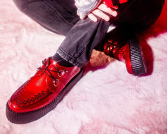 T.U.K. Shoes V3256 Red Patent Viva Mondo Creeper