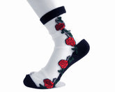 T.U.K. Shoes TSK1001 Red Rose Sheer Sock TSK1001-OS