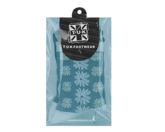 T.U.K. Shoes TSK1184 Teal Daisy Sock TSK1184-OS