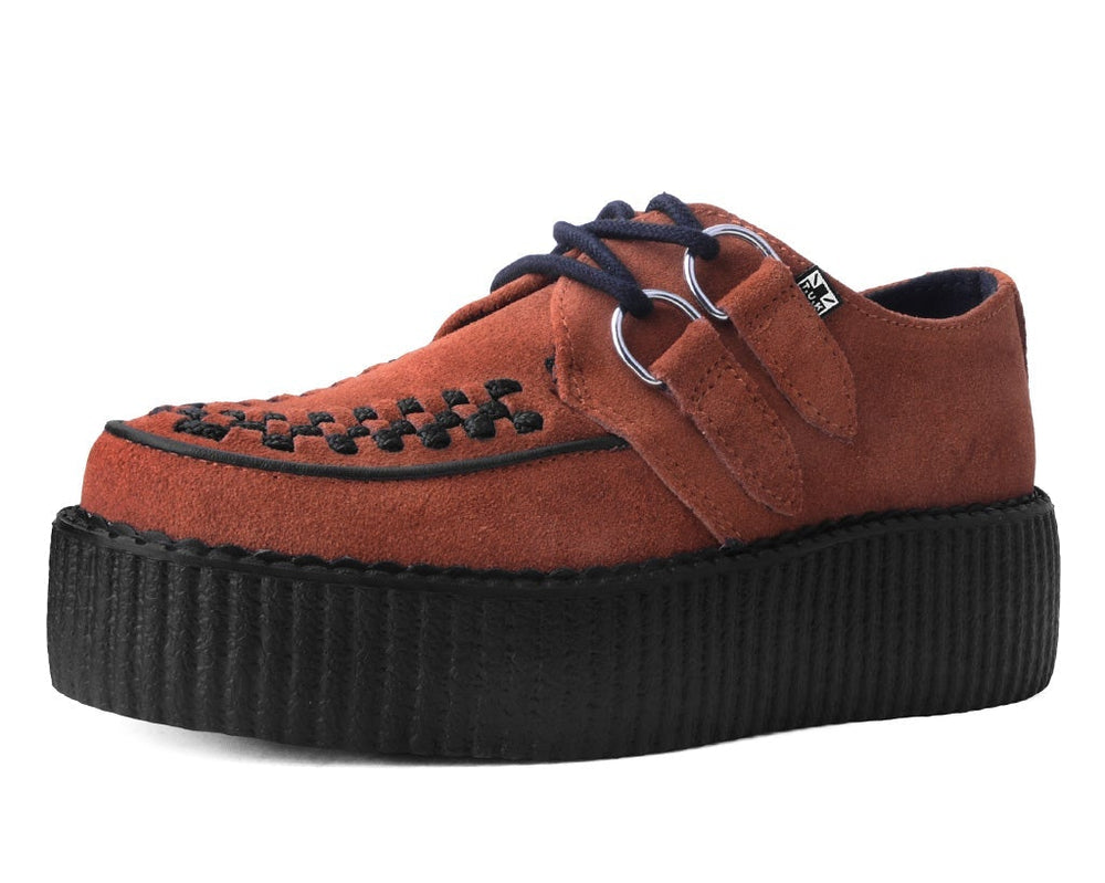 T.U.K. Shoes V3022 Brown Suede Viva Mondo Creeper