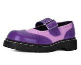 T.U.K. Shoes T2352 Pink & Purple Brogue Mary Jane