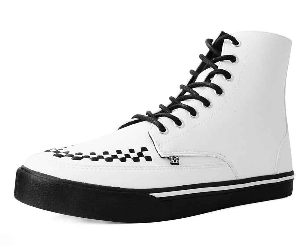 T.U.K. Shoes A3094 White TUKskin™ 8-Eye Sneaker Boot