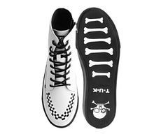 T.U.K. Shoes A3094 White TUKskin™ 8-Eye Sneaker Boot