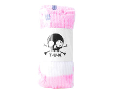 T.U.K. Shoes TSK1160 Pink & White Stripe Knit Leg Warmer TSK1160-OS