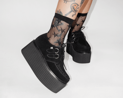 T.U.K. Shoes TSK1170 Fishnet Star Crew Sock TSK1170-OS