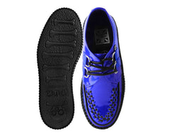 T.U.K. Shoes V3156 Blue Metallic Sparkle Viva Mondo Creeper