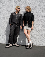 T.U.K. Shoes V3415 Taupe & Black Suede Viva Mondo Creeper