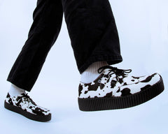 T.U.K. Shoes V3337 Cow Print Viva Mondo Creeper