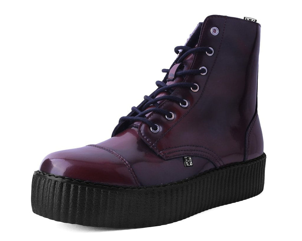T.U.K. Shoes V9858 Burgundy Rub Off TUKskin™ 7-Eye Boot