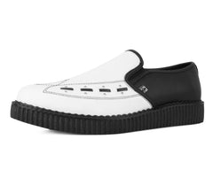 T.U.K. Shoes A3206 Black & White Slip-On Creeper