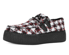 T.U.K. Shoes V3279 Red & White Checkered Viva Mondo Creeper