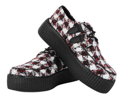 T.U.K. Shoes V3279 Red & White Checkered Viva Mondo Creeper