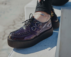 T.U.K. Shoes V3200 Purple Metallic Viva Mondo Creeper