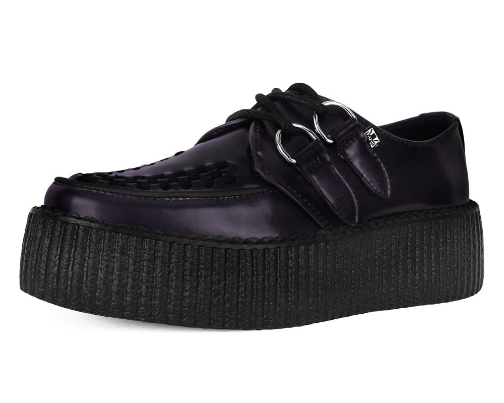 T.U.K. Shoes V3232 Purple Rub-Off Mondo Creeper