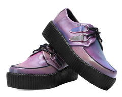 T.U.K. Shoes V3308 Rainbow Iridescent Viva Mondo Creeper