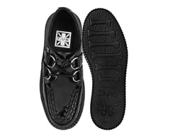 T.U.K. Shoes V3245 Black Crinkle Patent Viva Mondo Creeper