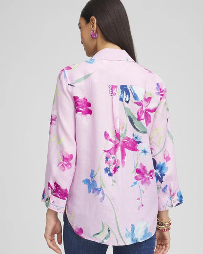 Chico's No Iron™ Floral Linen Shirt