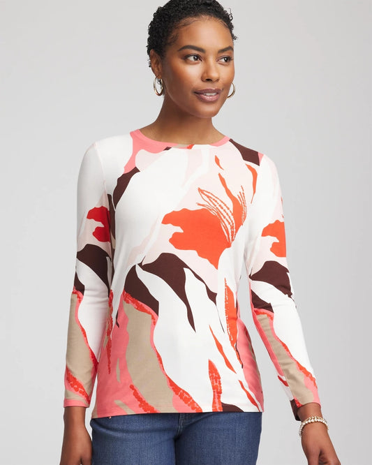 Chico's Tropical Touch of Cool™ Layering Tee
