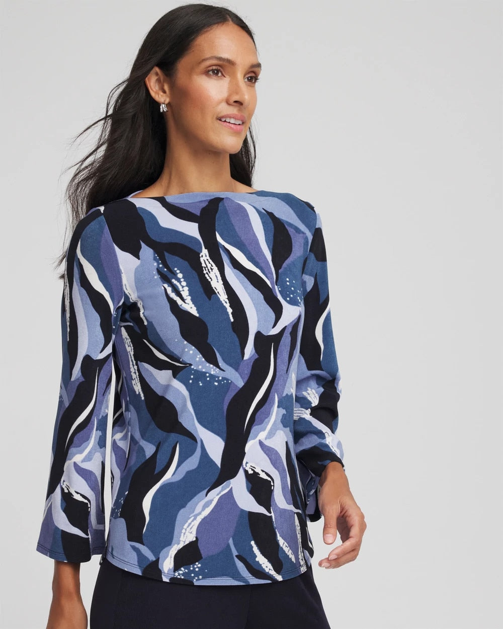 Chico's Travelers™ Wave Straight Neck Tunic