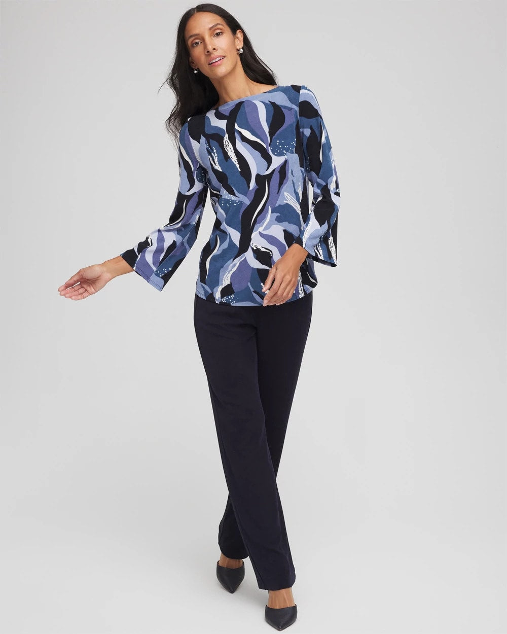Chico's Travelers™ Wave Straight Neck Tunic