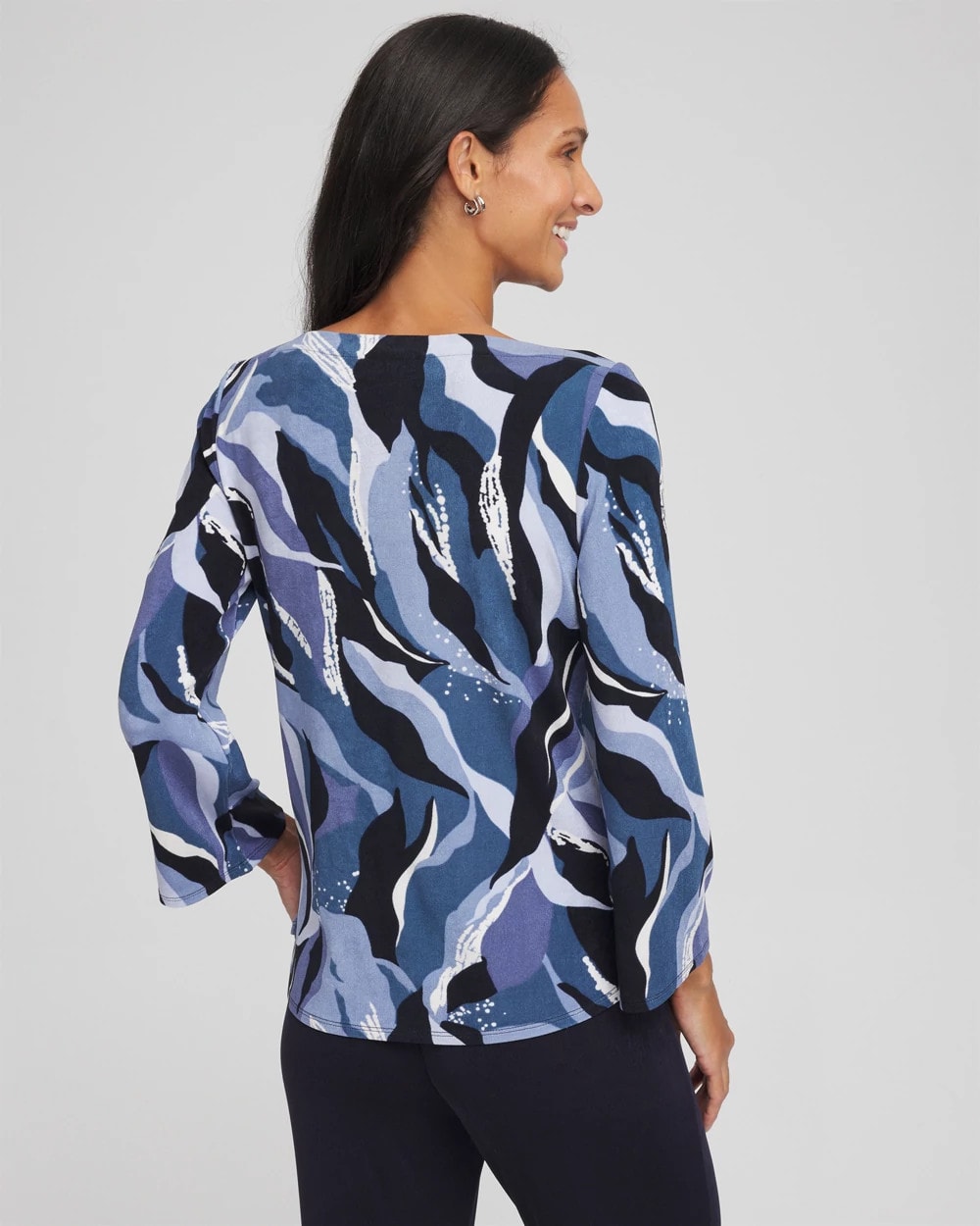 Chico's Travelers™ Wave Straight Neck Tunic