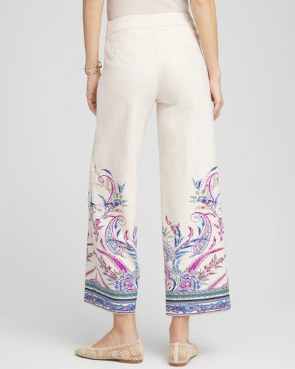 Chico's Brigitte™ Paisley Wide-Leg Cropped Pants