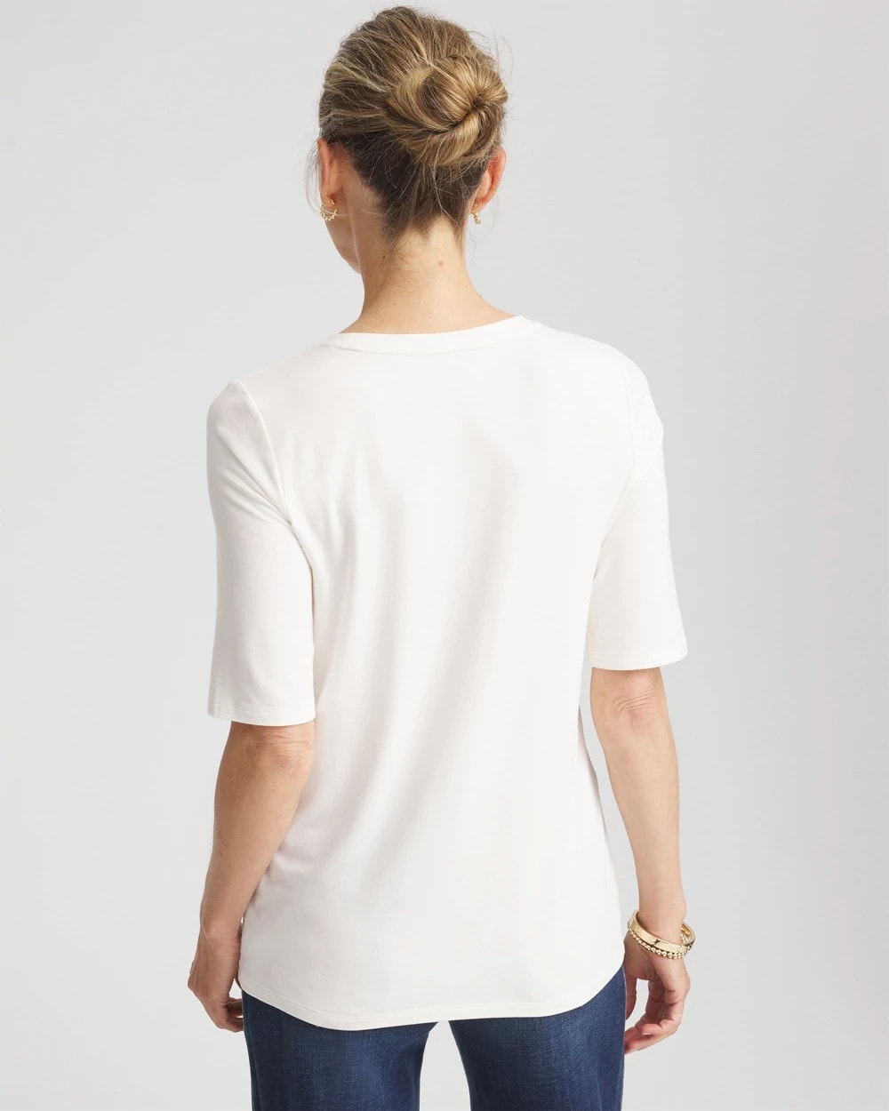 Chico's Elbow Sleeve Tee