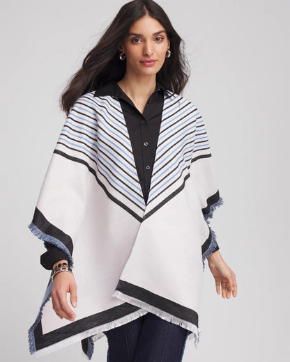 Chico's Woven Reversible Ruana