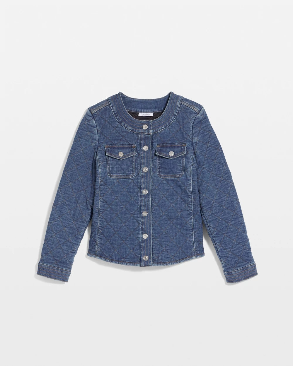 Chico's Quilted Denim Jacket