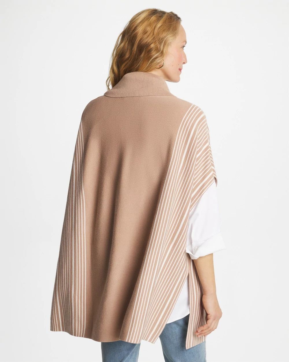 Chico's Turtleneck Sweater Poncho