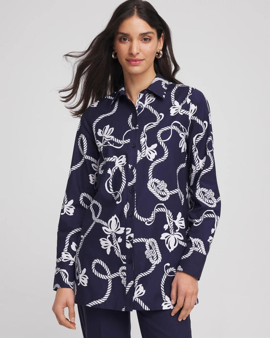 Chico's No Iron™ Rope Print Tunic