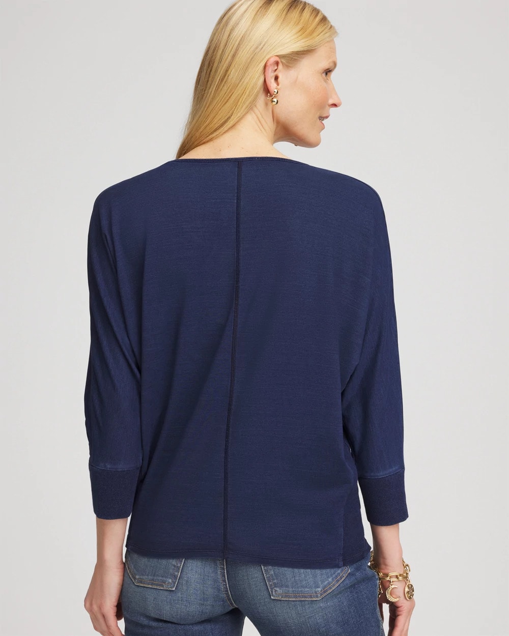 Chico's Dolman Denim Tee
