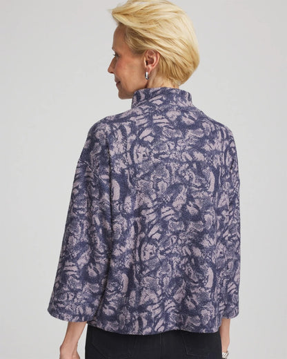 Chico's Animal Cozy Turtleneck