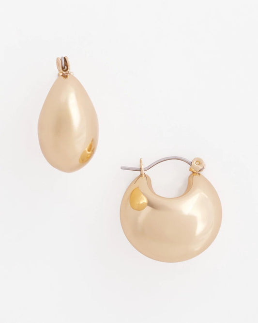 Chico's No Droop® Gold-Tone Huggie Hoop Earrings