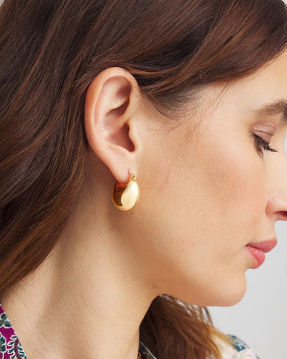 Chico's No Droop® Gold-Tone Huggie Hoop Earrings