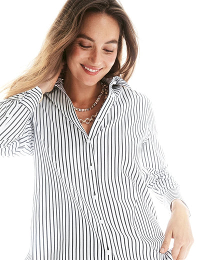 Chico's No Iron™ Lurex Striped Shirt
