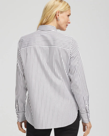 Chico's No Iron™ Lurex Striped Shirt