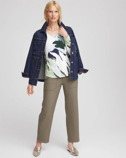 Chico's Sea-Print Touch of Cool™ Layering Tee