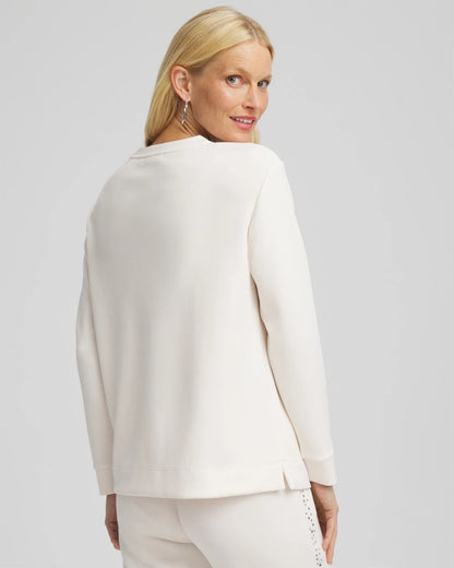 Chico's Zenergy® Rhinestone Pullover Top