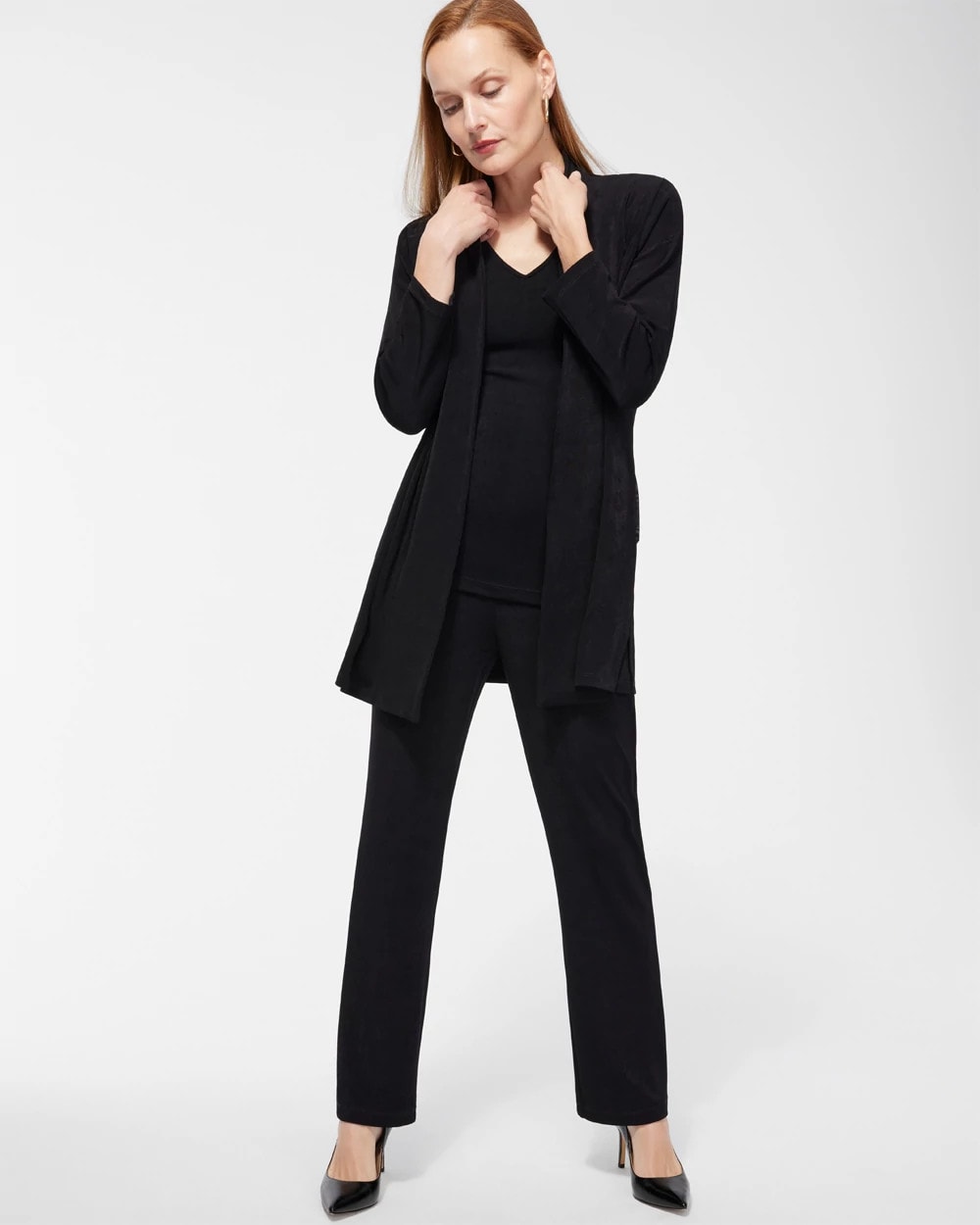 Chico's Travelers™ Classic Long Knit Jacket