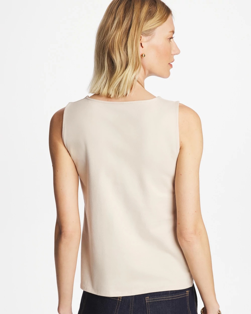 Chico's Jersey Knit Square-Neck Tank