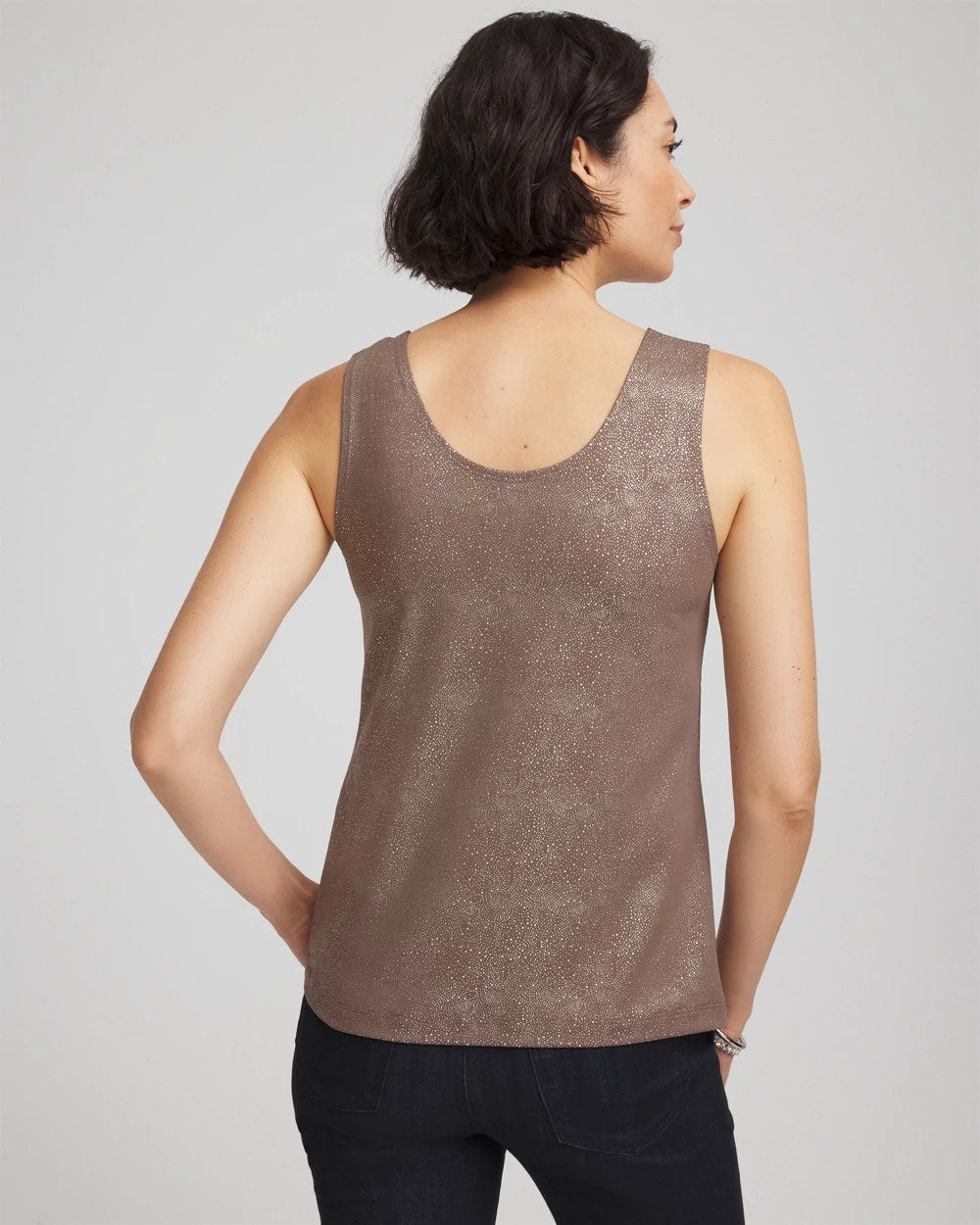 Chico's Foiled Microfiber Tank