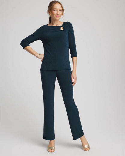 Chico's Travelers™ Asymmetrical 3/4 Sleeve Top