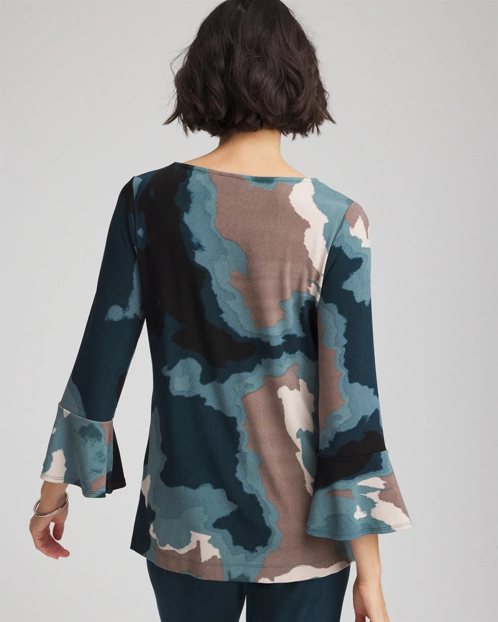 Chico's Travelers™ Crystal Flounce Sleeve Tunic