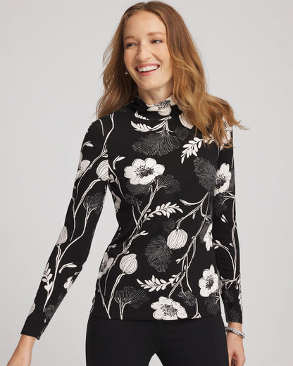 Chico's Touch of Cool™ Mockneck Layering Tee