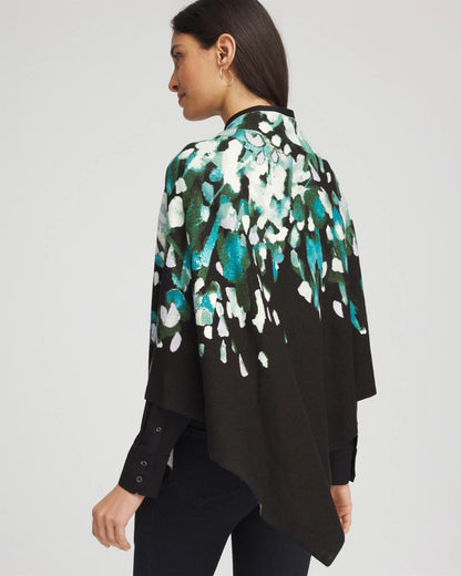 Chico's Convertible Knit Boatneck Poncho